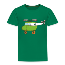 Lade das Bild in den Galerie-Viewer, Kinder Premium T-Shirt - Hubschrauber - Kelly Green