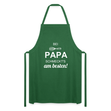 Lade das Bild in den Galerie-Viewer, Kochschürze für Männer - bei PAPA schmeckt's am besten! - Grün