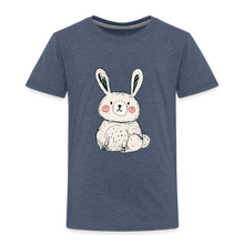 Lade das Bild in den Galerie-Viewer, Kinder Premium T-Shirt - Hase - Blau meliert