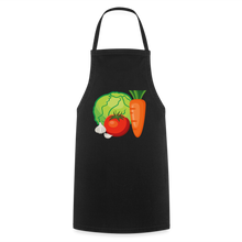 Lade das Bild in den Galerie-Viewer, Kochschürze mit Gemüse - Schwarz