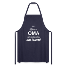 Lade das Bild in den Galerie-Viewer, Kochschürze für Frauen - bei OMA schmeckt's am besten! - Navy