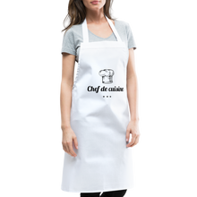 Lade das Bild in den Galerie-Viewer, Küchenschürze Chef de cuisine - Weiß