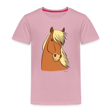 Lade das Bild in den Galerie-Viewer, Kinder Premium T-Shirt mit Pferdekopf - Hellrosa
