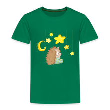 Lade das Bild in den Galerie-Viewer, Kinder Premium T-Shirt - Igel mit Sternen - Kelly Green