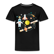 Lade das Bild in den Galerie-Viewer, Kinder Premium T-Shirt - Raumfahrt und Weltall - Schwarz