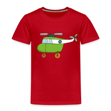 Lade das Bild in den Galerie-Viewer, Kinder Premium T-Shirt - Hubschrauber - Rot