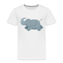 Lade das Bild in den Galerie-Viewer, Kinder Premium T-Shirt - glücklicher Elefant - Weiß