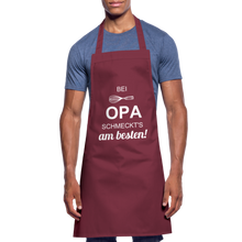 Lade das Bild in den Galerie-Viewer, Kochschürze für Männer - bei OPA schmeckt's am besten! - Bordeaux