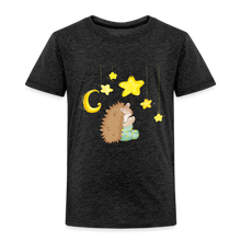 Lade das Bild in den Galerie-Viewer, Kinder Premium T-Shirt - Igel mit Sternen - Anthrazit