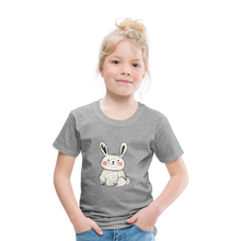 Lade das Bild in den Galerie-Viewer, Kinder Premium T-Shirt - Hase - Grau meliert