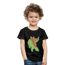Lade das Bild in den Galerie-Viewer, Kinder Premium T-Shirt - Dinosaurier Stegosaurus - Schwarz