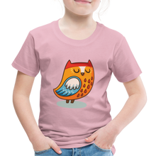 Lade das Bild in den Galerie-Viewer, Kinder Premium T-Shirt - Eule - Hellrosa