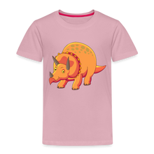 Lade das Bild in den Galerie-Viewer, Kinder Premium T-Shirt - Dino Triceratops - Hellrosa