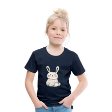 Lade das Bild in den Galerie-Viewer, Kinder Premium T-Shirt - Hase - Navy