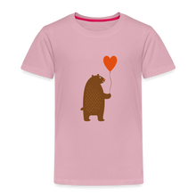 Lade das Bild in den Galerie-Viewer, Kinder Premium T-Shirt - Bär mit Herz Ballon - Hellrosa