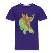 Lade das Bild in den Galerie-Viewer, Kinder Premium T-Shirt - Dinosaurier Stegosaurus - Lila