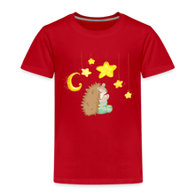 Lade das Bild in den Galerie-Viewer, Kinder Premium T-Shirt - Igel mit Sternen - Rot