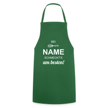 Lade das Bild in den Galerie-Viewer, Kochschürze für Männer - bei NAME schmeckt's am besten! - Grün