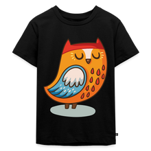 Lade das Bild in den Galerie-Viewer, Kinder Premium T-Shirt - Eule - Schwarz