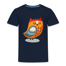Lade das Bild in den Galerie-Viewer, Kinder Premium T-Shirt - Eule - Navy