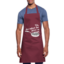 Lade das Bild in den Galerie-Viewer, Kochschürze für Männer - Bordeaux