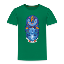 Lade das Bild in den Galerie-Viewer, Kinder Premium T-Shirt - Pinguin Mama mit Baby - Kelly Green