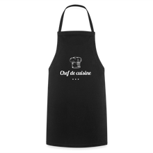 Lade das Bild in den Galerie-Viewer, Kochschürze Chef de cuisine - Schwarz