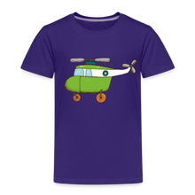 Lade das Bild in den Galerie-Viewer, Kinder Premium T-Shirt - Hubschrauber - Lila