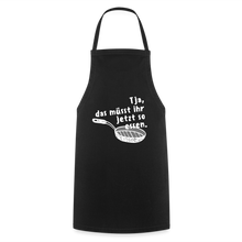 Lade das Bild in den Galerie-Viewer, Kochschürze für Frauen - Schwarz