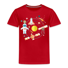 Lade das Bild in den Galerie-Viewer, Kinder Premium T-Shirt - Raumfahrt und Weltall - Rot