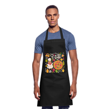 Lade das Bild in den Galerie-Viewer, Küchenschürze für Männer - Pizza - Schwarz