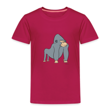 Lade das Bild in den Galerie-Viewer, Kinder Premium T-Shirt mit Gorilla - dunkles Pink