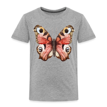 Lade das Bild in den Galerie-Viewer, Kinder Premium T-Shirt - Schmetterling - Grau meliert
