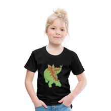 Lade das Bild in den Galerie-Viewer, Kinder Premium T-Shirt - Dinosaurier Stegosaurus - Schwarz