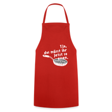 Lade das Bild in den Galerie-Viewer, Kochschürze für Frauen - Rot