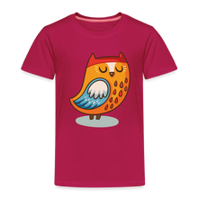 Lade das Bild in den Galerie-Viewer, Kinder Premium T-Shirt - Eule - dunkles Pink