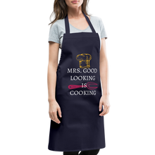 Lade das Bild in den Galerie-Viewer, Kochschürze - Mrs. Good Looking is Cooking - Navy