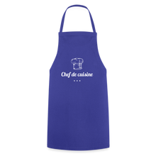 Lade das Bild in den Galerie-Viewer, Kochschürze Chef de cuisine - Royalblau