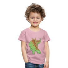 Lade das Bild in den Galerie-Viewer, Kinder Premium T-Shirt - Dinosaurier Stegosaurus - Hellrosa