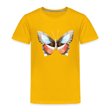 Lade das Bild in den Galerie-Viewer, Kinder Premium T-Shirt mit Schmetterling - Sonnengelb