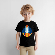 Lade das Bild in den Galerie-Viewer, Kinder Premium T-Shirt - Space Shuttle startet - Schwarz