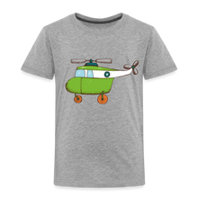 Lade das Bild in den Galerie-Viewer, Kinder Premium T-Shirt - Hubschrauber - Grau meliert