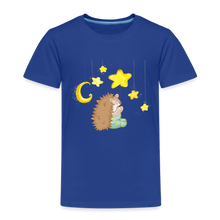 Lade das Bild in den Galerie-Viewer, Kinder Premium T-Shirt - Igel mit Sternen - Königsblau