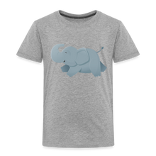 Lade das Bild in den Galerie-Viewer, Kinder Premium T-Shirt - glücklicher Elefant - Grau meliert