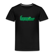 Lade das Bild in den Galerie-Viewer, Kinder Premium T-Shirt - Krokodil - Schwarz