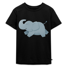 Lade das Bild in den Galerie-Viewer, Kinder Premium T-Shirt - glücklicher Elefant - Schwarz