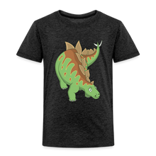 Lade das Bild in den Galerie-Viewer, Kinder Premium T-Shirt - Dinosaurier Stegosaurus - Anthrazit