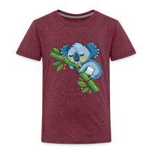Lade das Bild in den Galerie-Viewer, Kinder Premium T-Shirt - Koalabär - Bordeauxrot meliert