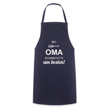 Lade das Bild in den Galerie-Viewer, Kochschürze für Frauen - bei OMA schmeckt's am besten! - Navy