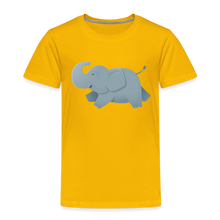 Lade das Bild in den Galerie-Viewer, Kinder Premium T-Shirt - glücklicher Elefant - Sonnengelb